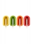 Lku, Set di 4 stampi per gelato/ghiacciolo in silicone